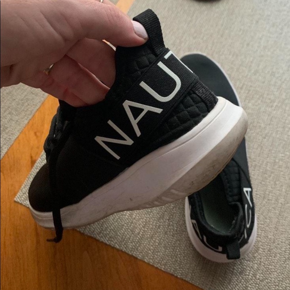 Nautica Black Sneakers Sz 6.5 - Picture 6 of 6